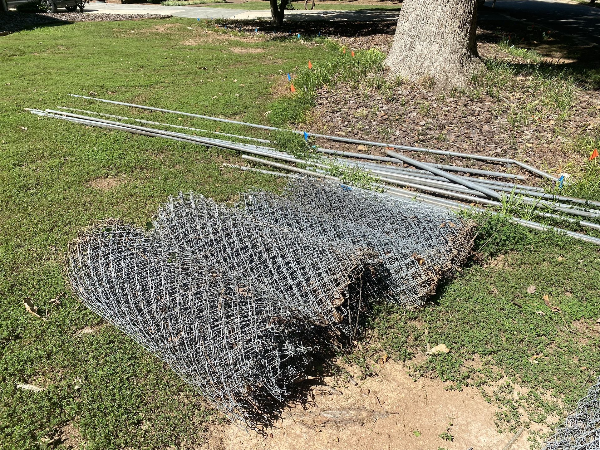 Silver Chain Link Fence