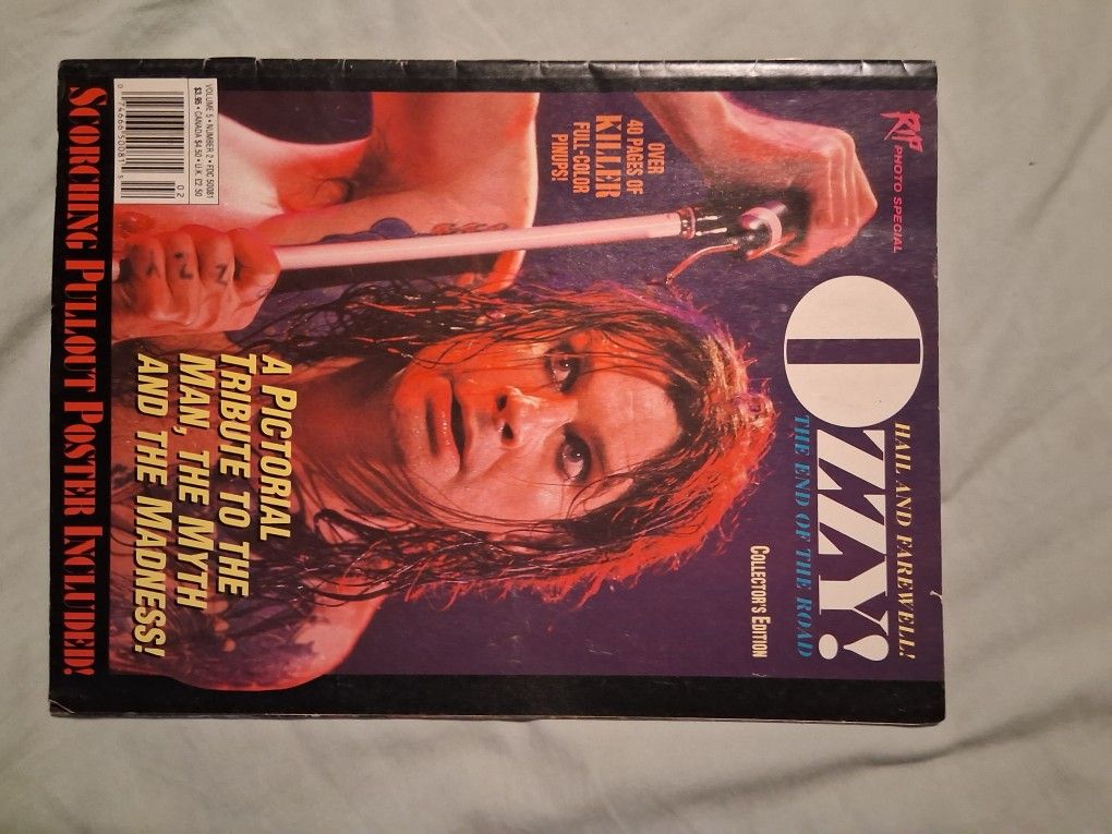 OZZY OSBORNE edition "Rip" Magazine 