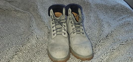 Timberland Waterproof Boots Grey And Blue Size 10.5 Used