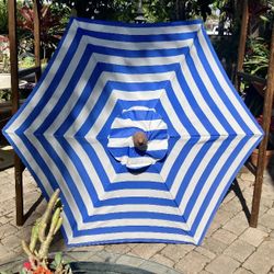 Wooden Umbrella: 7’H x 57”W