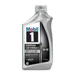 European formula 0W-40  fully synthetic motor oil Porsche AP40 VW MB approved  $6 each