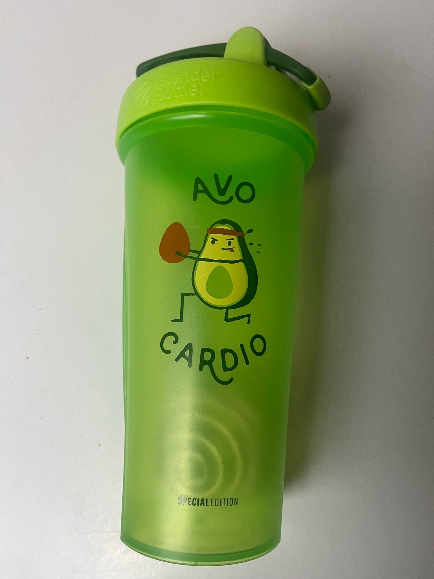 BlenderBottle Just for Fun Classic V2 Shaker Bottle Perfect for Protein Shakes and Pre Workout, 28-Ounce, Avo Cardio