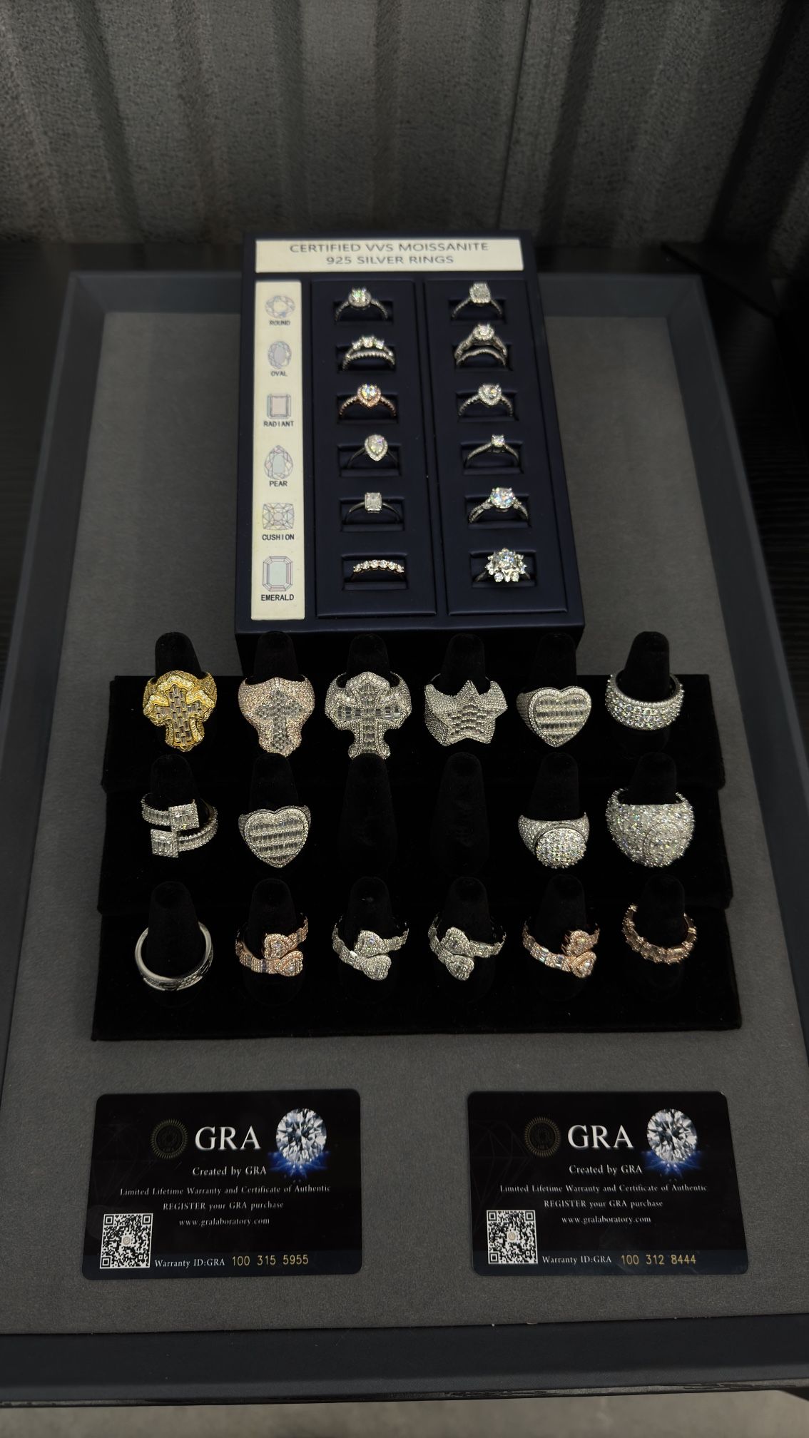 💎 Hip Hop Jewelry Rings Moissanite VVS 💎 Lab Made