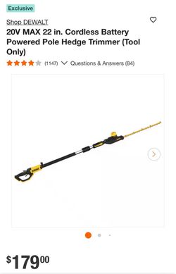 Dewalt Pole hedge trimmer