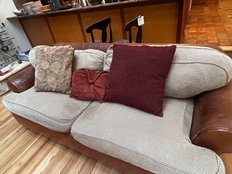 Leather Couch w/ down cushions