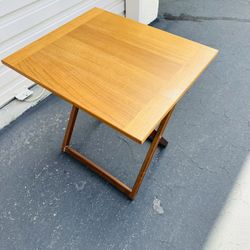 Dinish Teak Folding Occasional Table 
