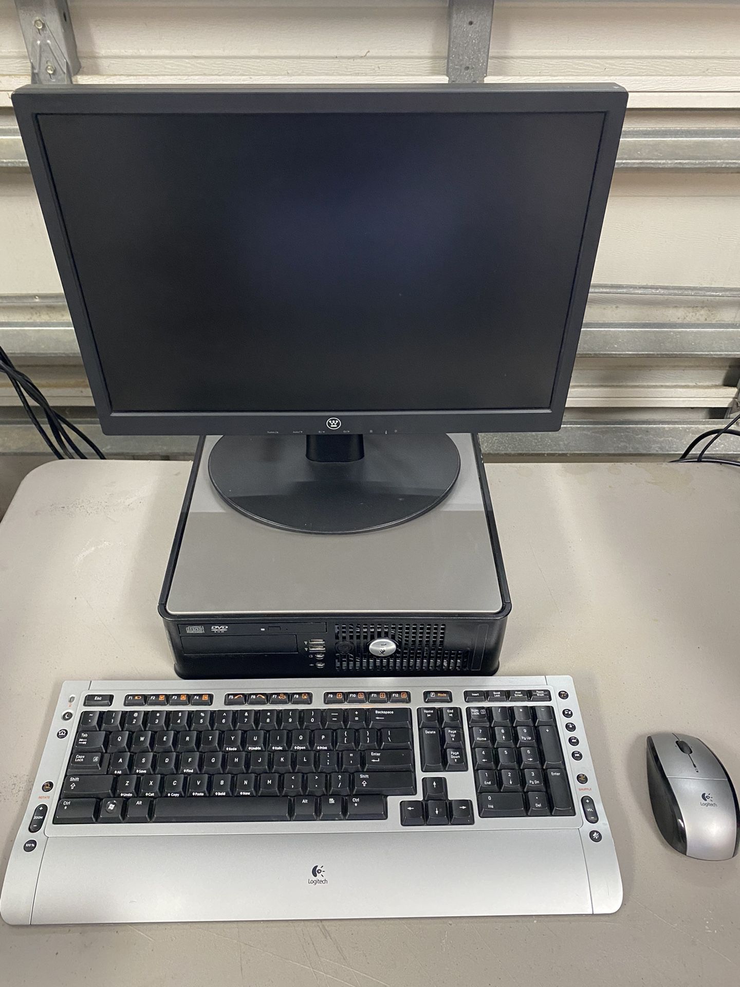 Office Computer with monitor, keyboard,and mouse