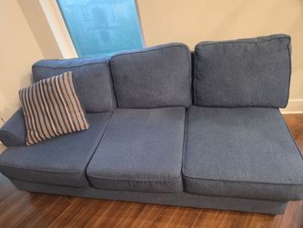 Rooms To Go Highland Lakes Blue 2-Piece Sectional Sofa