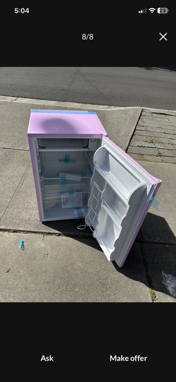 Brand new Pink mini refrigerator and freezer for $120