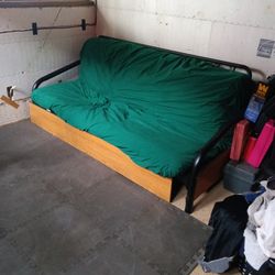 Futon, Frame with Storage And Sheets.