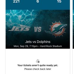 Dolphins Vs Jets Sept 29 Sideline 221 Row 6 