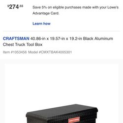 Craftsman Tool Box 
