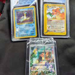 Pokemon Cards 2 Slabs And A Raw Gem