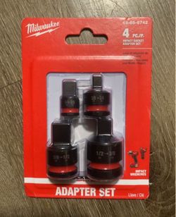 Milwaukee 4pc Impact Socket Adapter