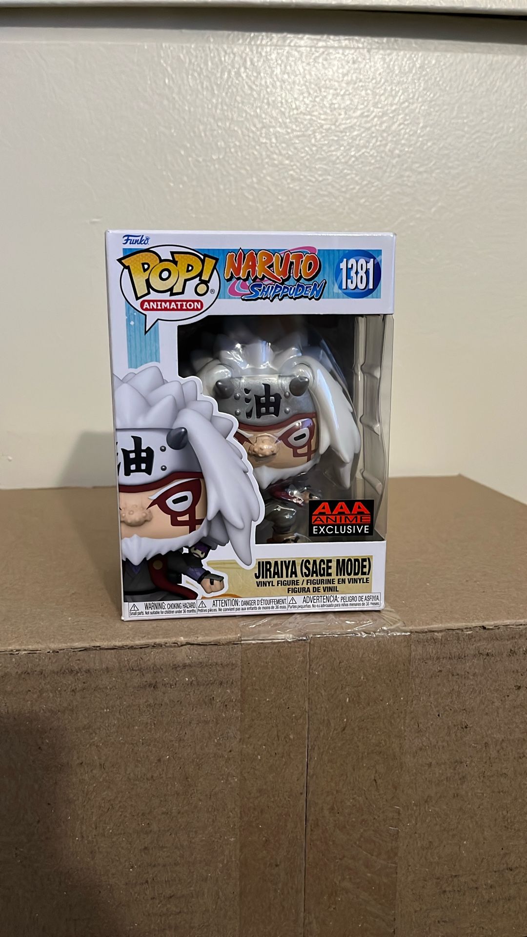 Funko Pop 1381 Naruto Jiraya Sage Mode Anime Exclusive