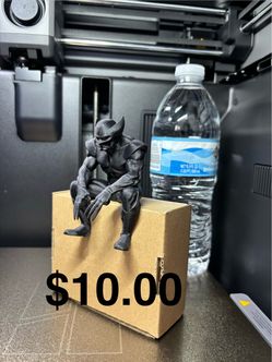 3D Printed Wolverine Sitting Figure