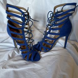 REDKISS Royal Blue Semi-new High Heel Shoes Size 8
