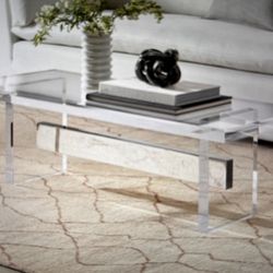 Lucite coffee table