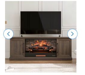 72” Electric Fireplace TV Stand Console