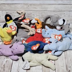 Teenie Beanie Babies Lot of 12 Small Stuffed Animal Toys