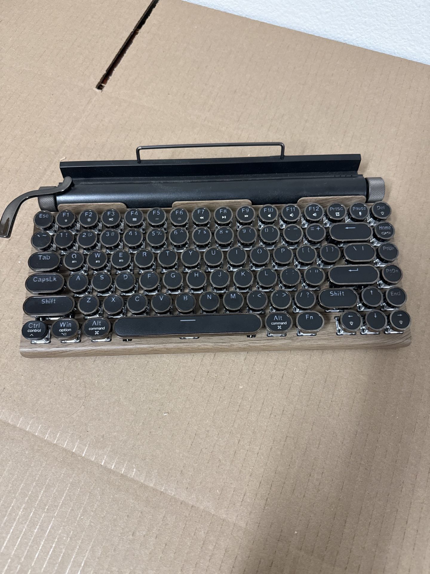 981 Retro Express Wireless, Mechanical Gaming Vintage Typewriter Keyboard