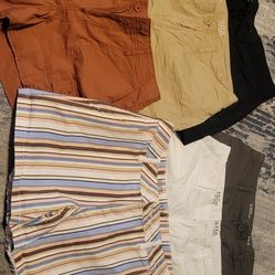 a.n.a Womens Mid Rise Stretch Fabric Cargo Short