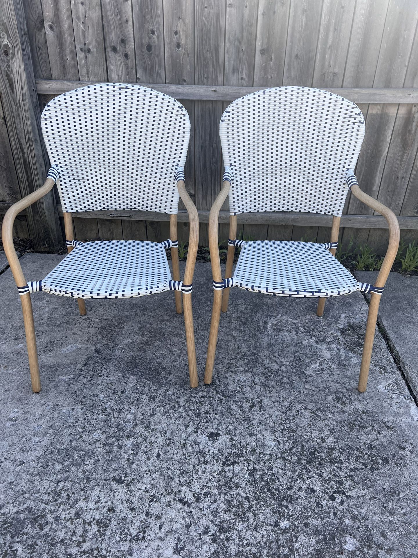 Bistro patio chairs 
