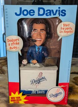 Brand new, sealed Joe Davis Action Bobblehead — the official Dodgers giveaway from September 19, 2025! This is his first bobblehead as the voice of th