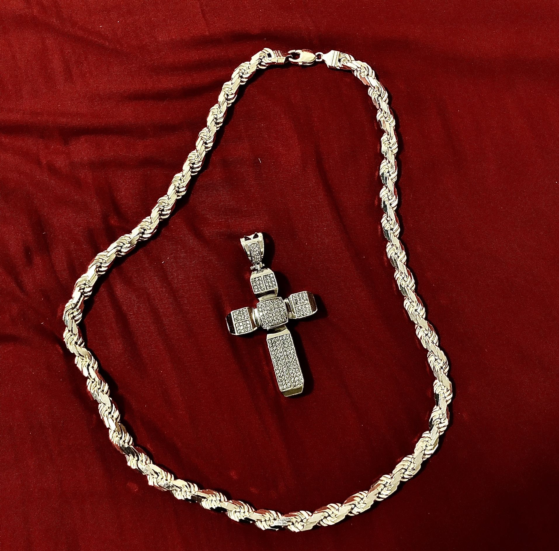 SILVER ROPE CHAIN