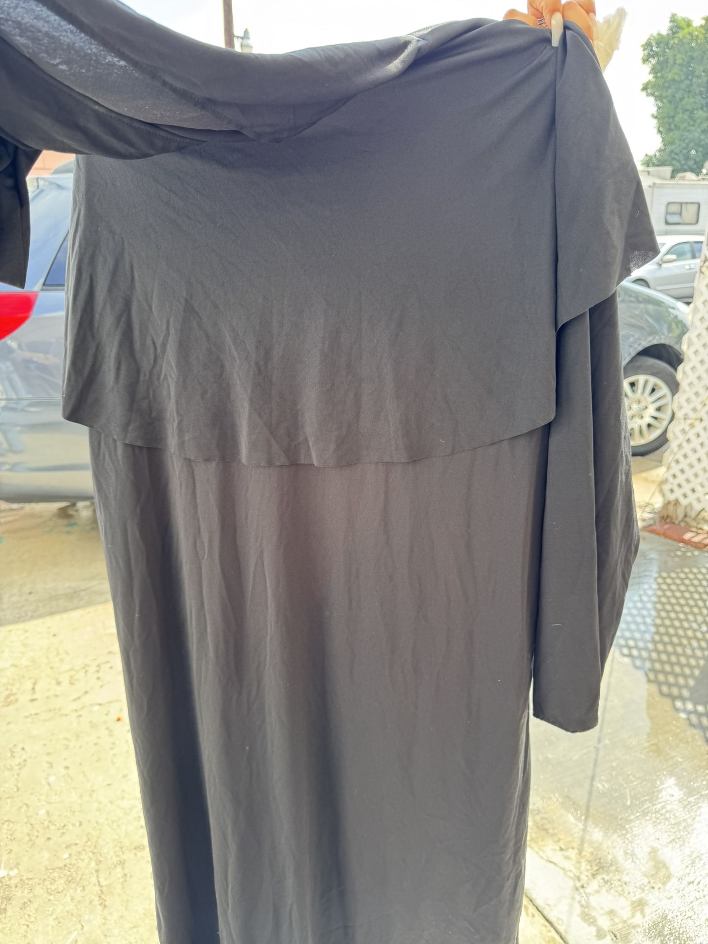 Black Hooded Robe Adult