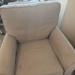 PB Comfort Roll Arm Slipcovered Swivel Chair