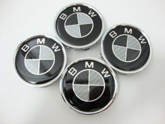 Brand new carbon fiber BMW center caps