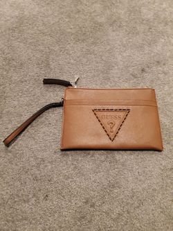 New GUESS XL wristlet purse