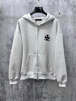 Crome heart zip up hoodie (meet up only) Worcester Massachusetts