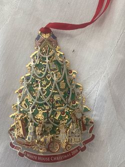 2008 White House Christmas Ornament - Benjamin Harrison - Great Condition