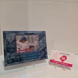 Jose Canceso MLB Texas Rangers Plaque 6x5