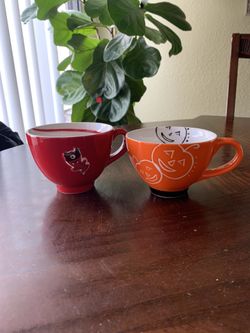 Starbucks 2006 & 2007 Halloween Mugs Set