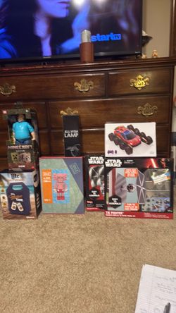 Star wars fighter to put together $15 Steve  Minecraft Jack Black $25