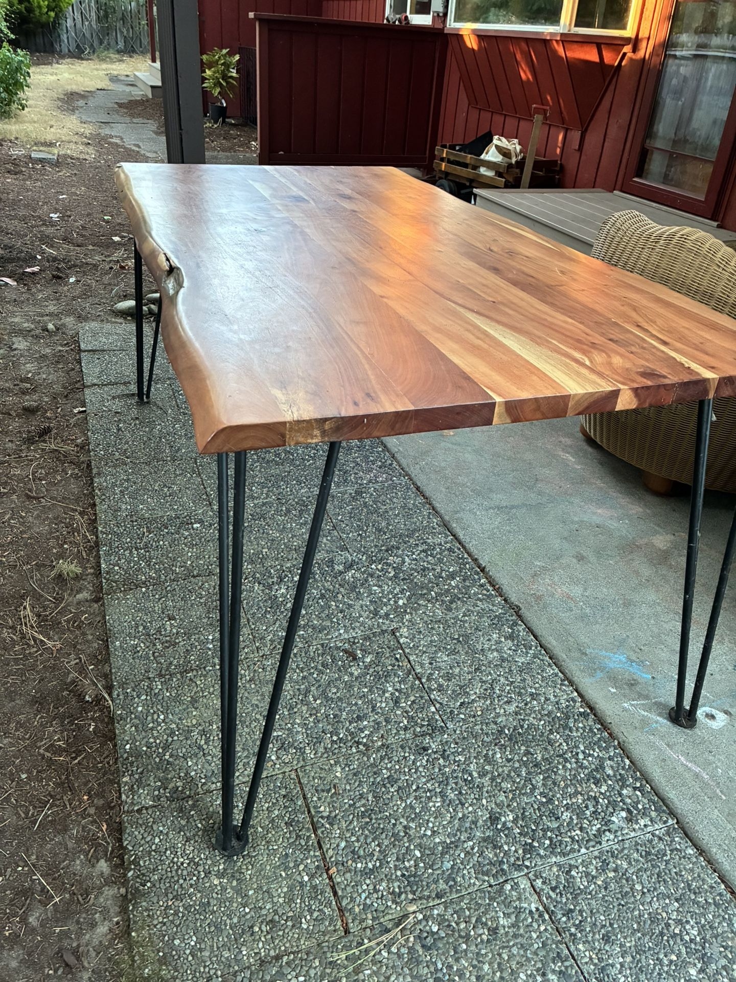 $500 Live Edge Acacia Dining Table