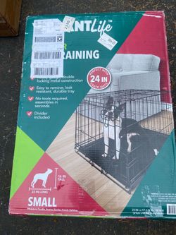 Dog training crate