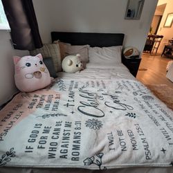 Queen Bed With Mattress 