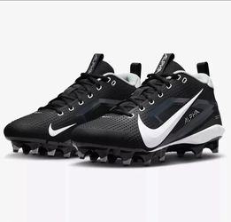 New Nike Men's Alpha Menace 4 Varsity Football Cleats Black Size 10.5