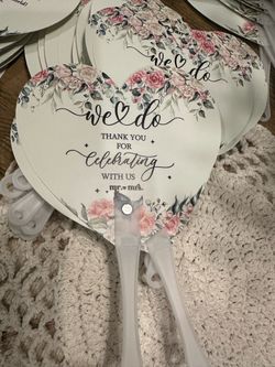 85 wedding fans