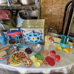 Kids kitchen food toys playground