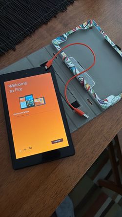 Fire Kindle HD 8 Tablet  With Alexa & Case