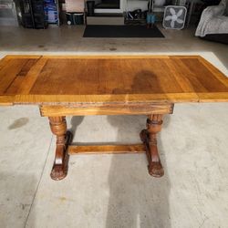 Solid Wood (Oak) Small Extension Dining Table