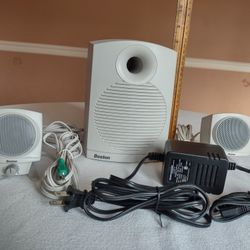 Boston Acoustics BA635 3-Piece Multimedia PC Computer 2 Speakers & Subwoofer Set