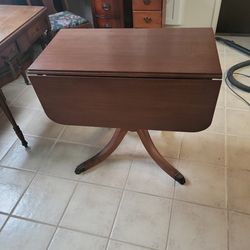 Antique Drop Leaf Claw Foot Breakfast Table