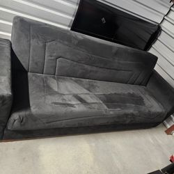 Black Futon With Under Storage