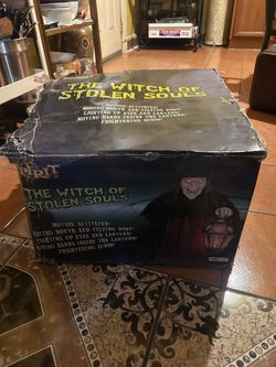 Spirit Halloween Witch of Stolen Souls no box retired Halloween Animatronic RARE